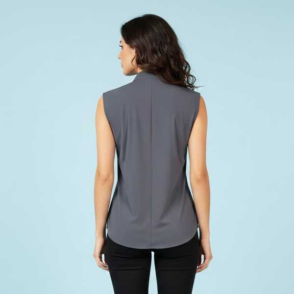 Blusa Calvin Klein Blanco y Gris- S