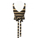 Top Zara Tejido Nude y Negro- S