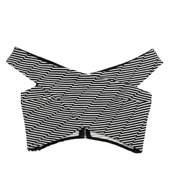 Crop Top Bershka Rayas- S