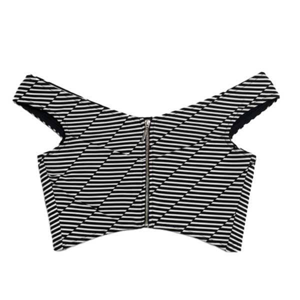 Crop Top Bershka Rayas- S