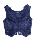 Crop Top Salbaut Azul Marino- S