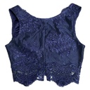 Crop Top Salbaut Azul Marino- S