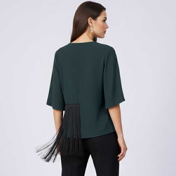 Blusa Zara Verde Oscuro- XS