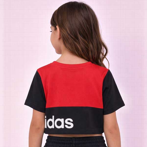 Camiseta Adidas Rojo y Negro- 7/8
