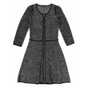 Vestido Ann Taylor Tejido Negro y Blanco- XXS