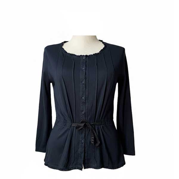 Blusa Carolina Herrera Azul Oscuro- L