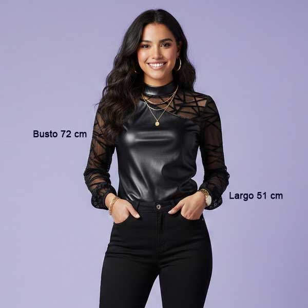 Blusa Shein Negro- S