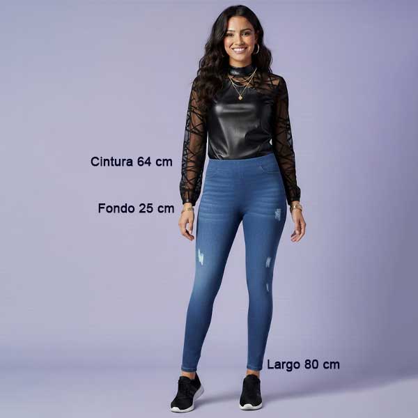 Leggins Azul Jeans- S