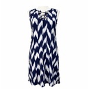 Vestido Michael Kors Azul Marino y Blanco- S