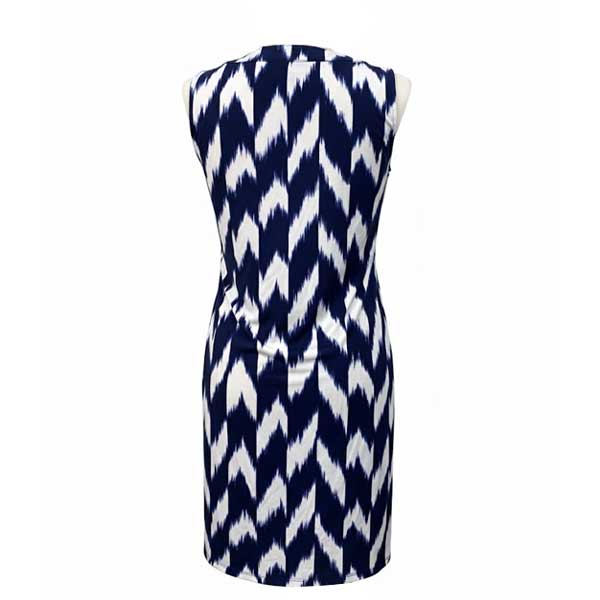 Vestido Michael Kors Azul Marino y Blanco- S