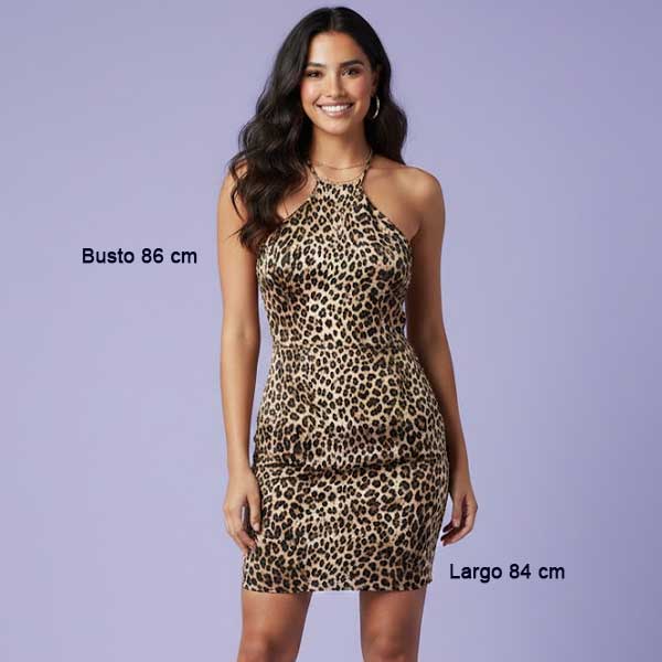 Vestido Shein Animal Print- S