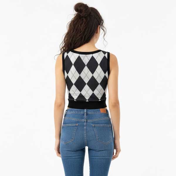 Blusa Shein Negro y Blanco- S