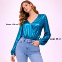 Body Magnolia Azul Electrico- S