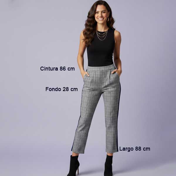 Pantalon Zara Cuadros- M