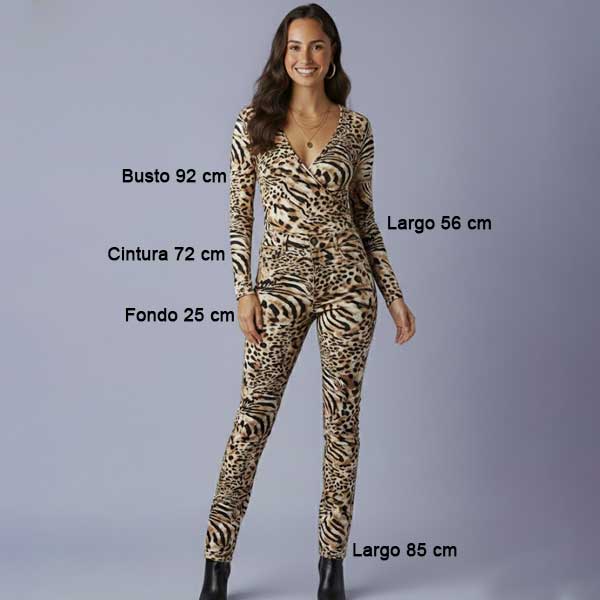 Conjunto Roccobarocco Animal Print- S