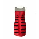 Vestido BCBG Rojo y Negro- S