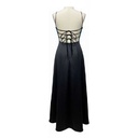 Vestido Kiki Negro y Azul Electrico- S