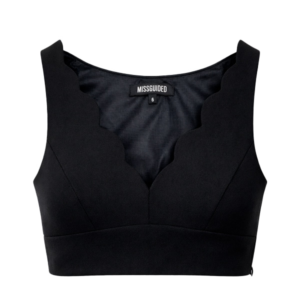 Crop Top Missguided Negro- S