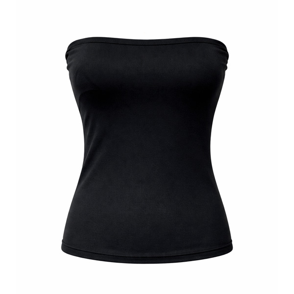 Top Strapless Negro- Unica