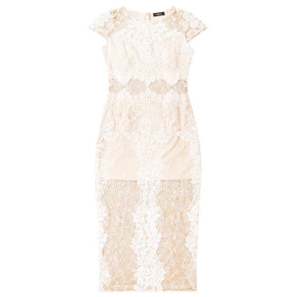 Vestido Forever21 Beige y Nude- S