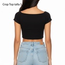 Crop Top Granada Negro- S