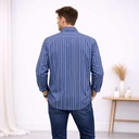 Camisa Abercrombie Azul- XXL