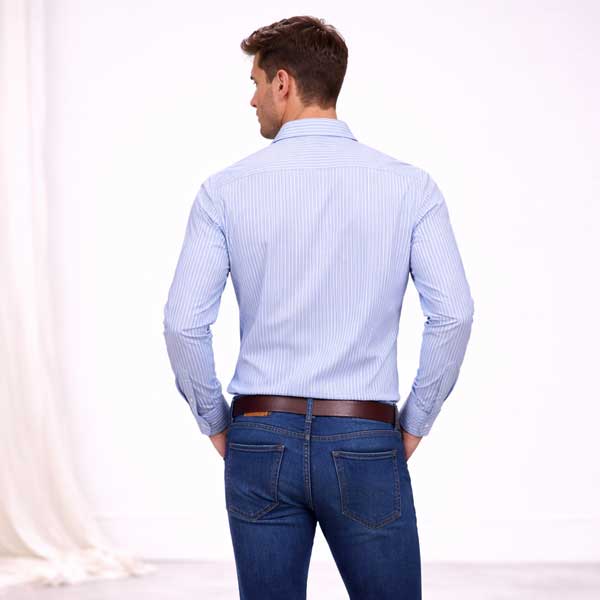 Camisa Armani Exchange Celeste- M