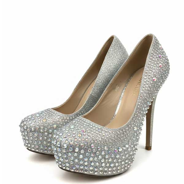 Tacones Blossom Plateado- 37