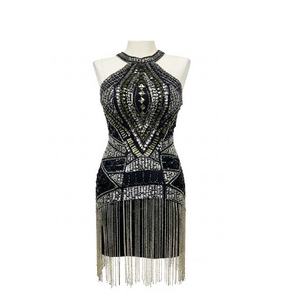 Vestido Alyce Paris Bordado- S