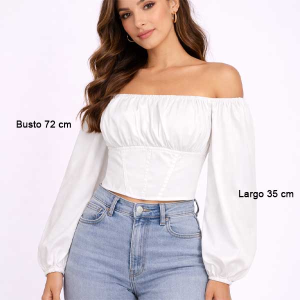 Blusa Japna Blanco- S