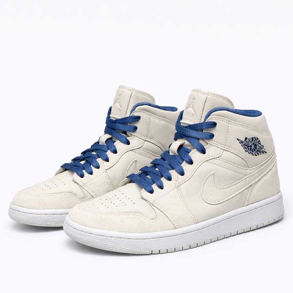 Botines Nike Jordan Beige y Azul- 39