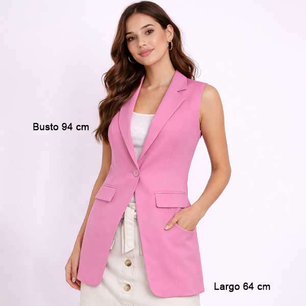 Chaleco Shein Rosado- S