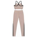 Conjunto Deportivo Jessica Sinpson Beige y Negro- S