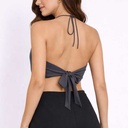 Crop Top Zara Gris Oscuro- S