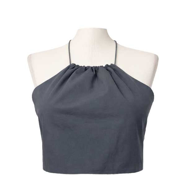Crop Top Zara Gris Oscuro- S