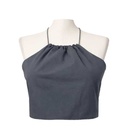 Crop Top Zara Gris Oscuro- S