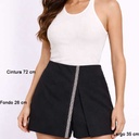 Falda Short Zara Negro- S