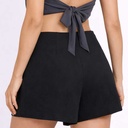 Falda Short Zara Negro- S