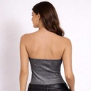 Straples Black Plateado- M