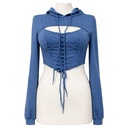 Sweater Corto Shein Azul Cobalto- S
