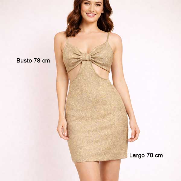 Vestido Dorado- S