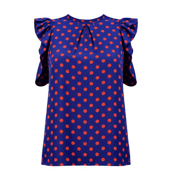 Blusa Limonada Rosa Lunares- L