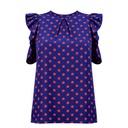 Blusa Limonada Rosa Lunares- L