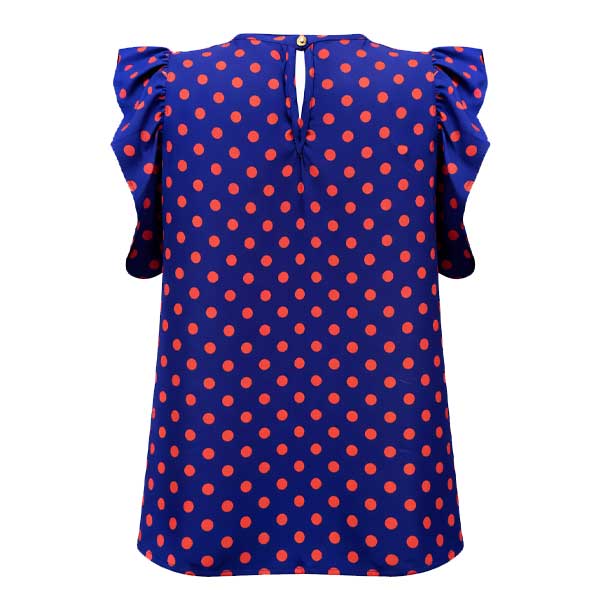 Blusa Limonada Rosa Lunares- L