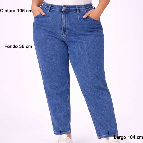 Mom Jeans Prelavado Claro- 2XL