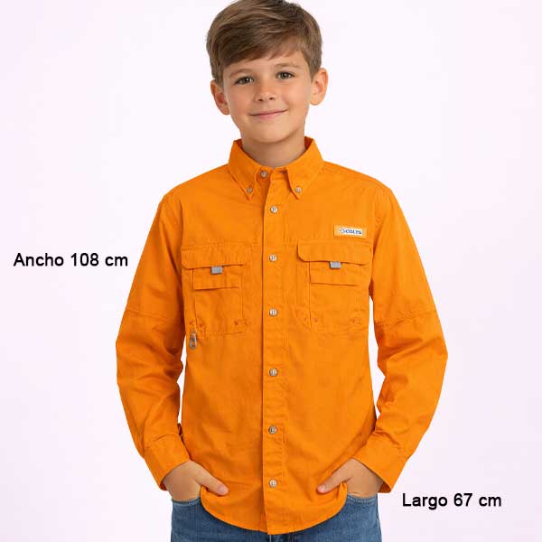 Camisa Columbia Naranja- XS