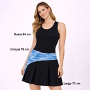 Vestido Deportivo Negro y Azul- S