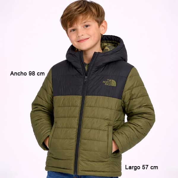 Chaqueta Reversible The North Face Verde Oliva- 10/12