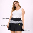 Falda Short Negro- S