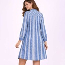 Vestido Zara Azul y Blanco- XS